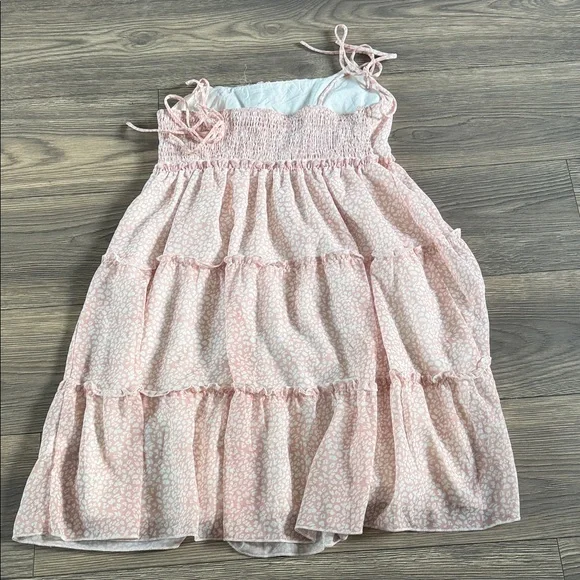 SHEIN Light Pink Tiered Midi Dress - Picture 6 of 6